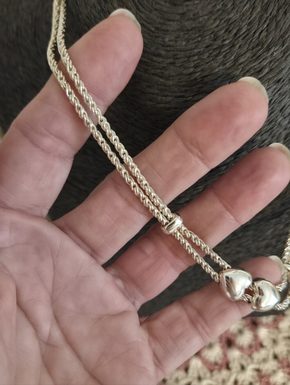 Authentic Tiffany & Co Sliding Hearts Necklace - Picture 8 of 16